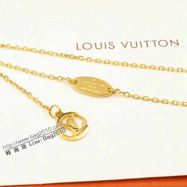 Louis Vuitton新款飾品 路易威登Volt項鏈 LV金色可調節項鏈  zglv1854